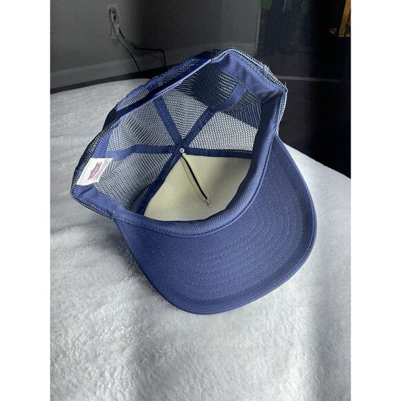 Vntg Atlanta Tire Specialist Bandog GA GEORGIA BLUE MESH SNAPBACK TRUCKER RARE - Picture 4 of 6